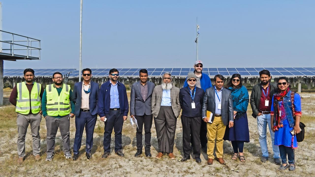 Tetra Tech’s BADGE team visits a 35 megawatt solar power plant in Bangladesh